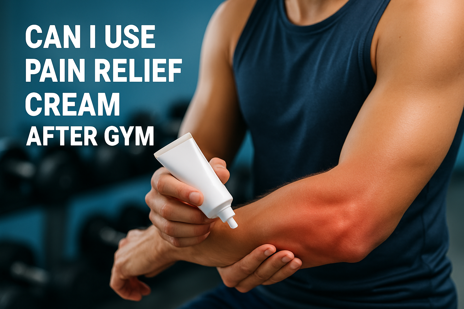 Can I use pain relief cream after gym