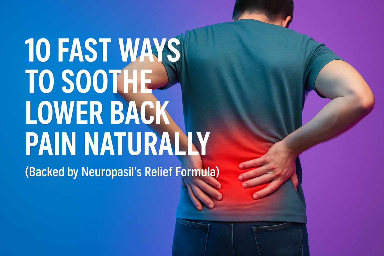 10 Fast Ways to Soothe Lower Back Pain Naturally (Backed by Neuropasil’s Relief Formula)