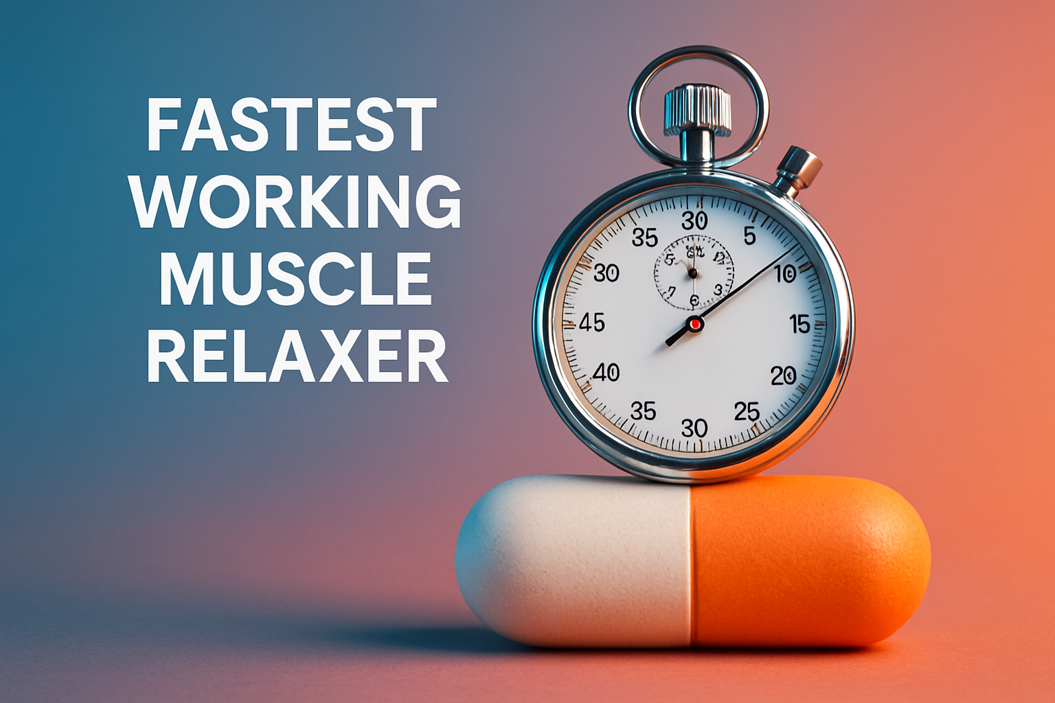 What is the fastest working muscle relaxer